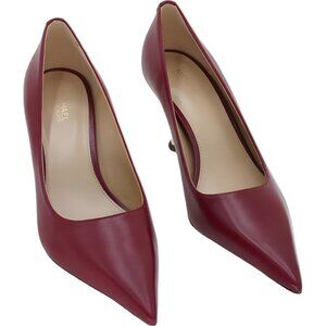 Michael Kors Luna Pointed Toe Pumps Deep Red Women's Heels US 7M